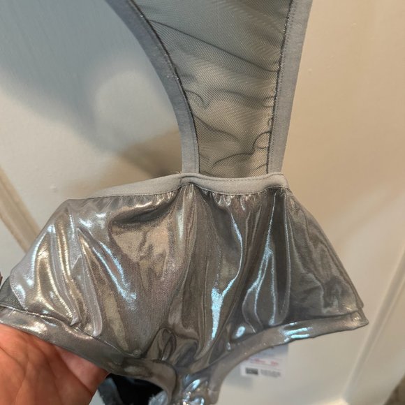 NWT Custom Dance Costume in Silver, size Medium - Picture 4 of 7